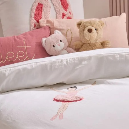 Komplet pościeli dziecięcej Ballet, różowy, 200 x 140 cm