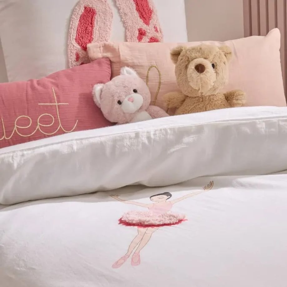 Komplet pościeli dziecięcej Ballet, różowy, 200 x 140 cm
