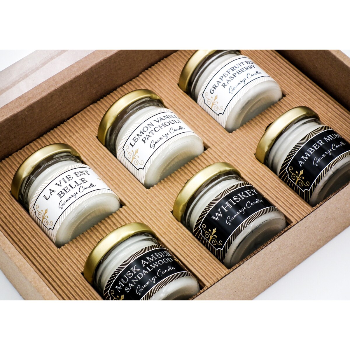 zestaw prezentowy świec zapachowych dla dwojga 6 x 30g