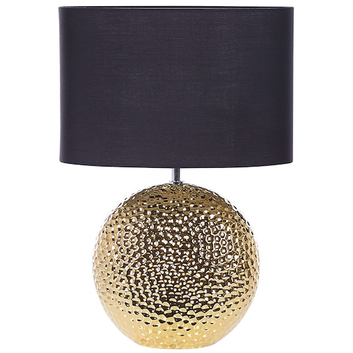 Lampa stołowa NASVA Ceramika Złoty
