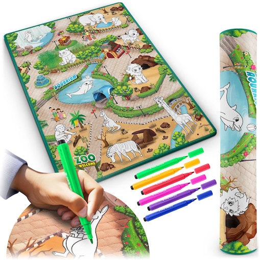 Mata edukacyjna piankowa dywan do malowania 92x120 cm zmywalna Ricokids