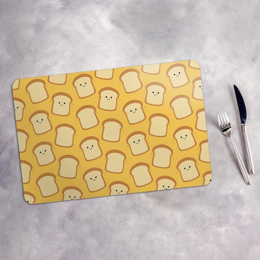 Komplet mat pod talerz Wesołe tosty, 6 szt. 45x30cm