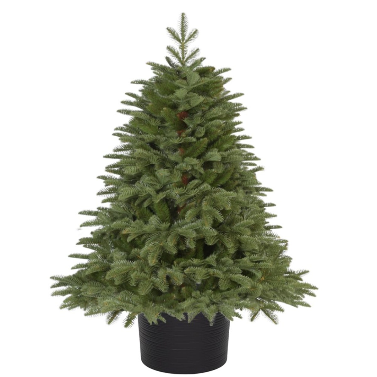 Choinka Premium Jodła Szlachetna PE w Okrągłej Donicy 130 cm X-Choinka 7 kolorów donicy