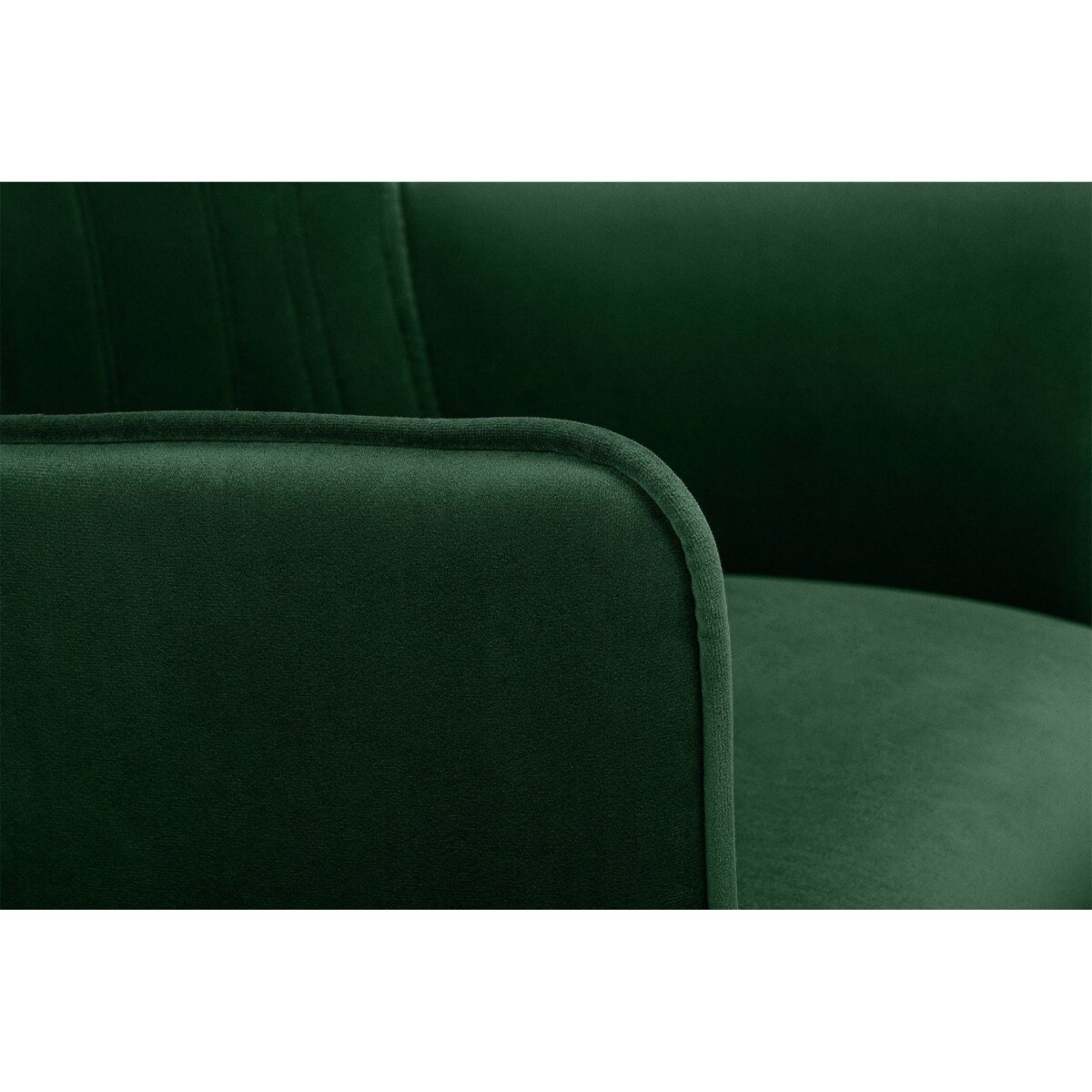 KONSIMO PYRUS welurowe krzesło ciemnozielone