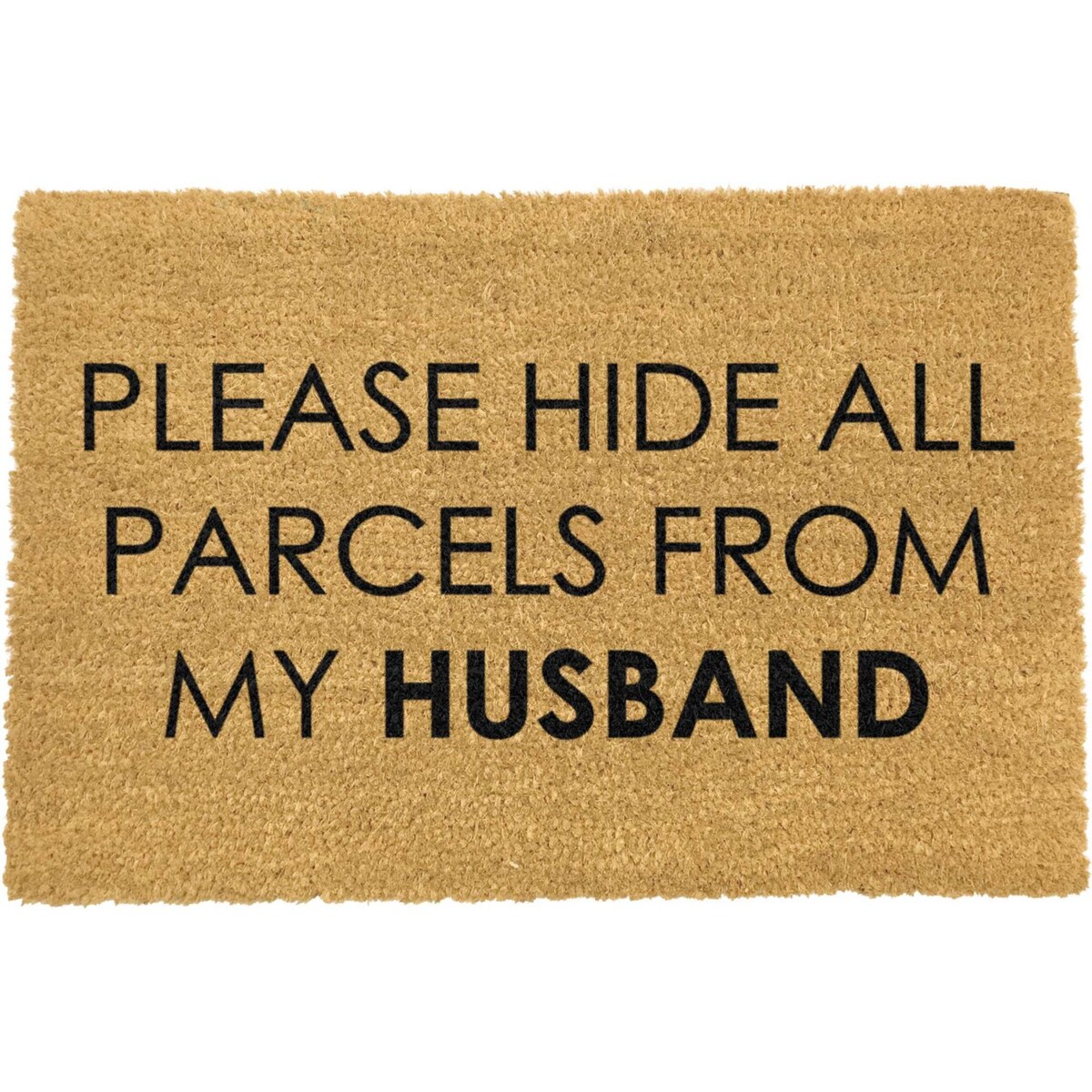 Wycieraczka please hide parcels