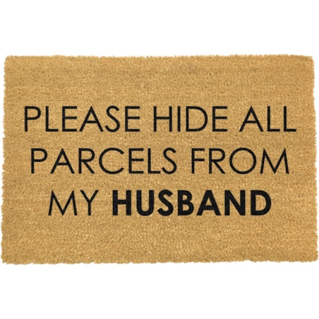 Wycieraczka please hide parcels