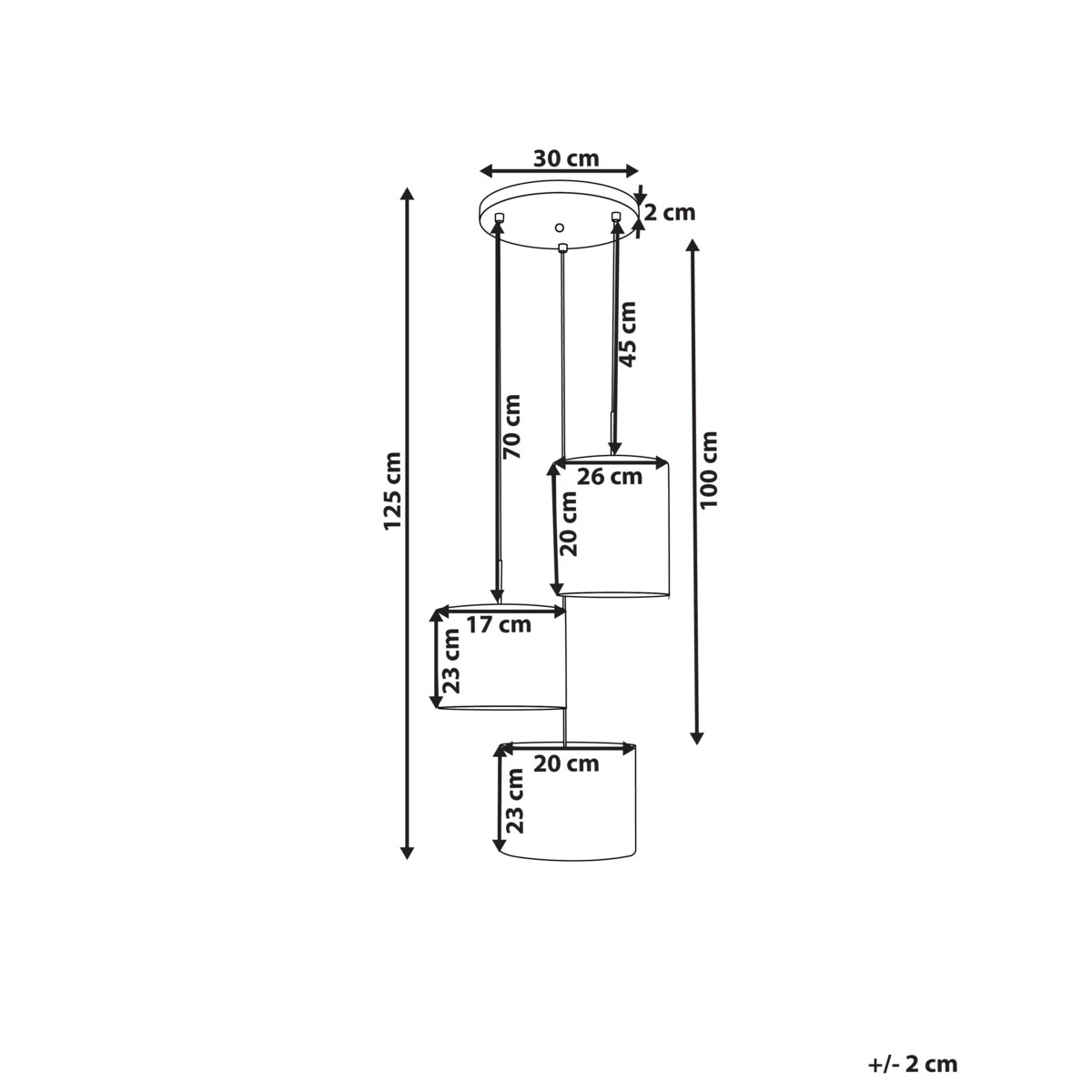 Lampa wisząca PARGUAZA Len Jasnobeżowy