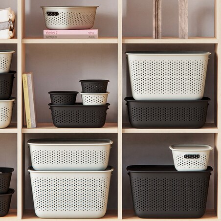 Pojemnik Plastikowy Ażurowy Pudełko Plastikowe Zamykany Z Pokrywką Box 10 L