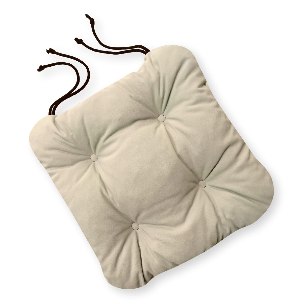 Zestaw 4 poduszek na krzesło/stołek, UV i wodoodporne, 45x45 cm, Beż