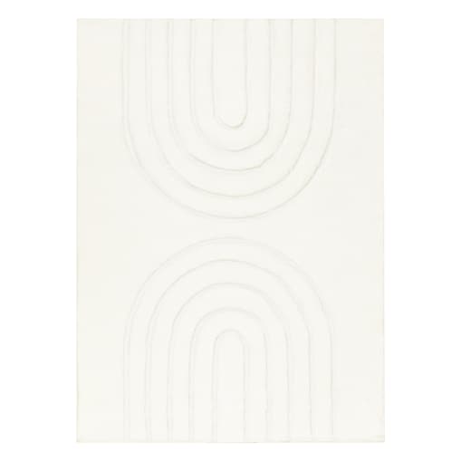 Dywan CURVY biały 11 Arches do prania, 200x290 cm