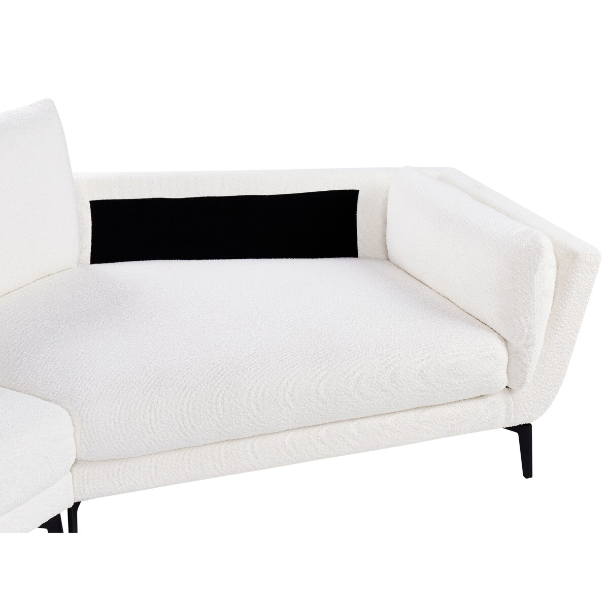 Sofa 3-osobowa boucle biała KANSSELI