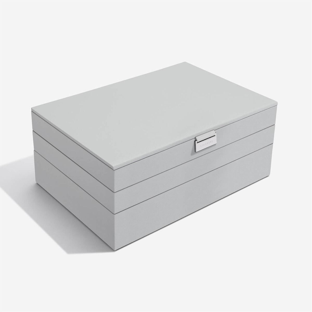 Szkatułka na biżuterię Stackers potrójna supersize kamienna szarość