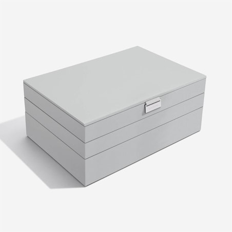 Szkatułka na biżuterię Stackers potrójna supersize kamienna szarość