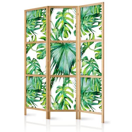 Parawan Japoński 3-panelowy Liście Monstery I Palmy 135x172cm