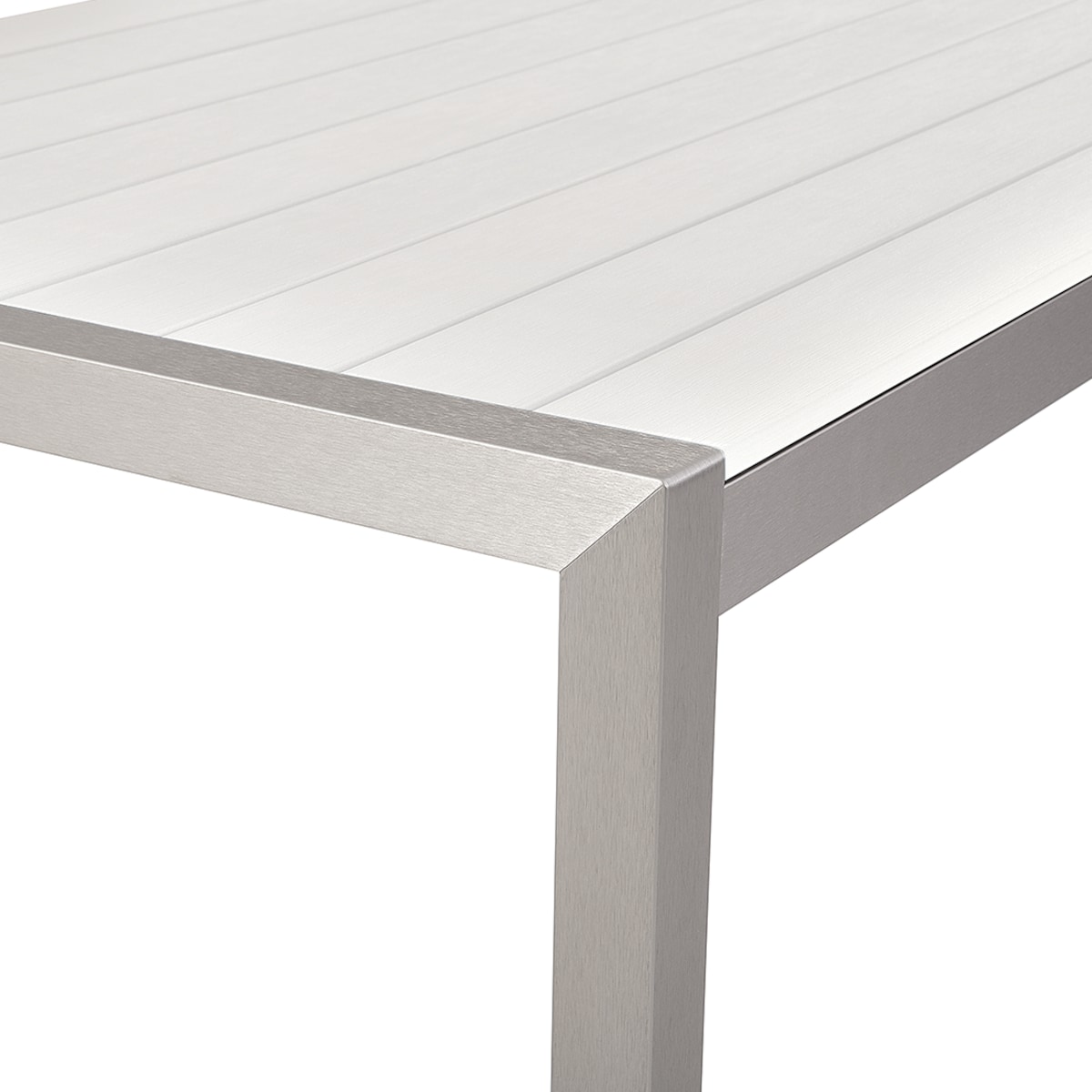 Stół ogrodowy VERNIO 180 cm 90 cm Metal Biały