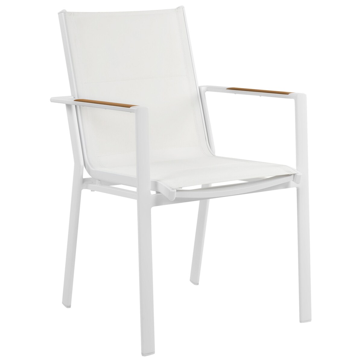 Krzesło ogrodowe Zestaw 6 Metal Biały BUSSETO