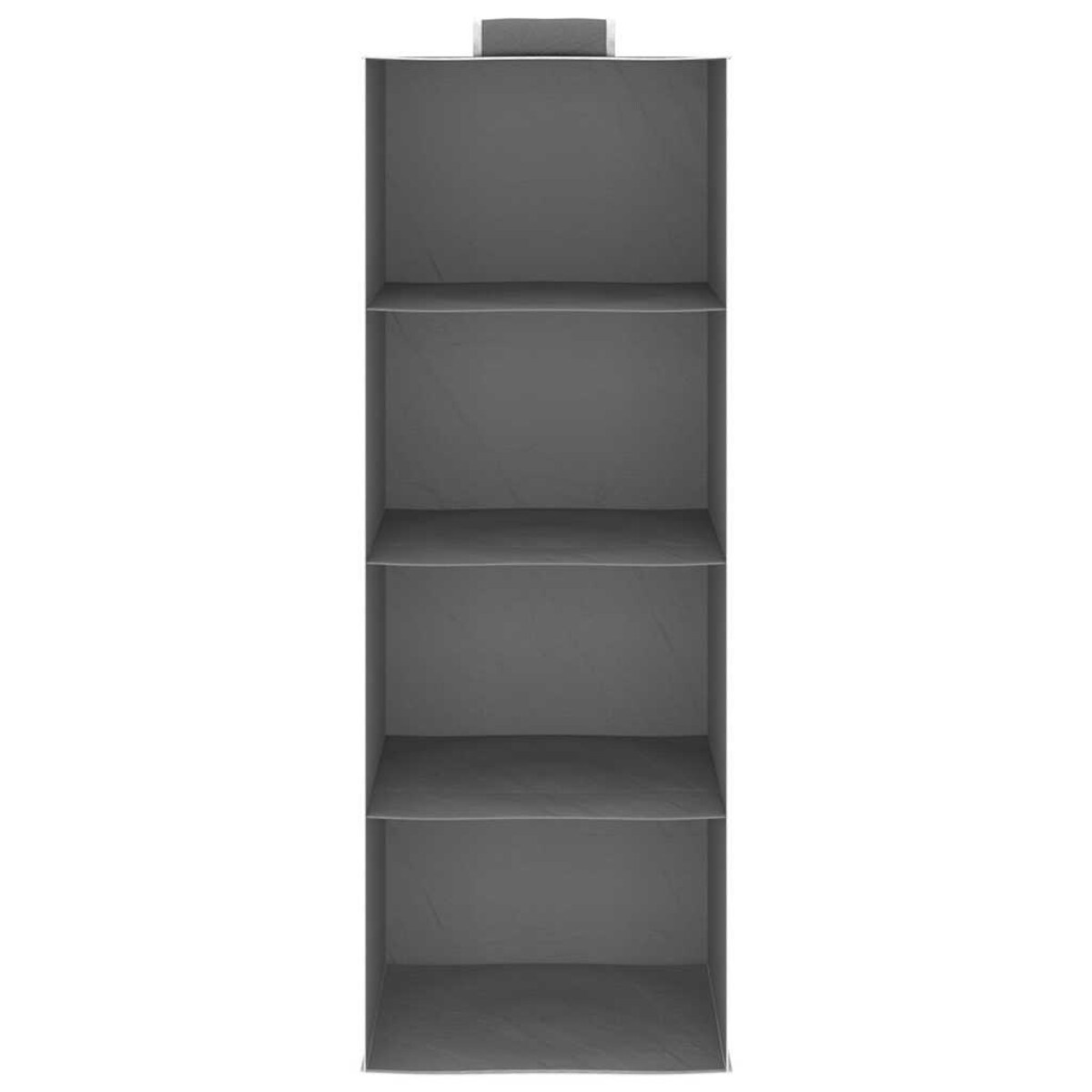 vidaXL Wiszące organizery do szafy, 2 szt., z 4 półkami, tkanina