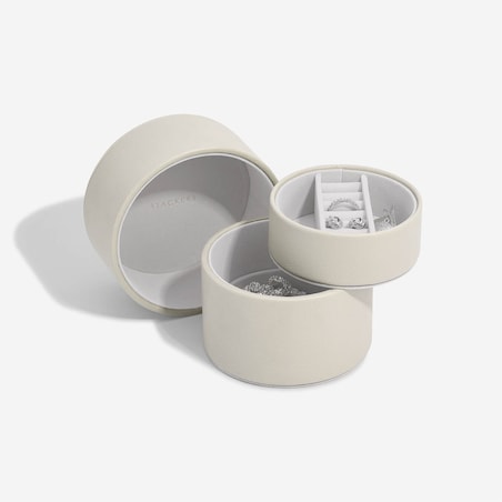 Pudełko na biżuterię Stackers Pod jasnobeżowe podwójne