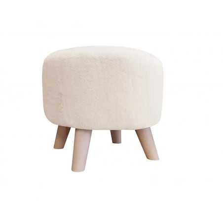 Pufa POLA BUNNY 02 kremowa/buk