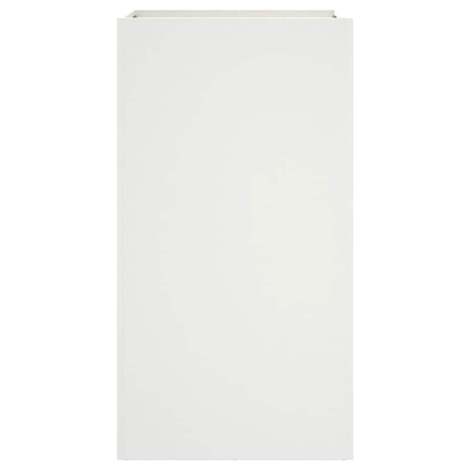 vidaXL Donica, biała, 42x38x75 cm, stal