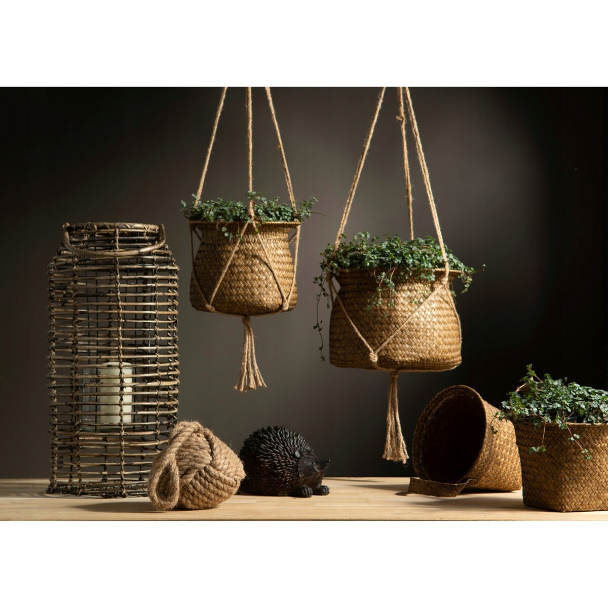 OSŁONKA WISZĄCA na doniczkę BOHO śr. 19cm