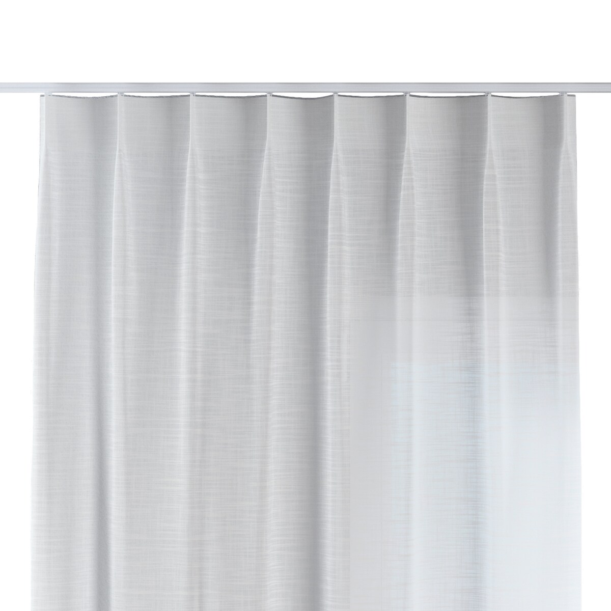 Zasłona na haczykach flex pojedynczych 130x245 prześwitujący ecru