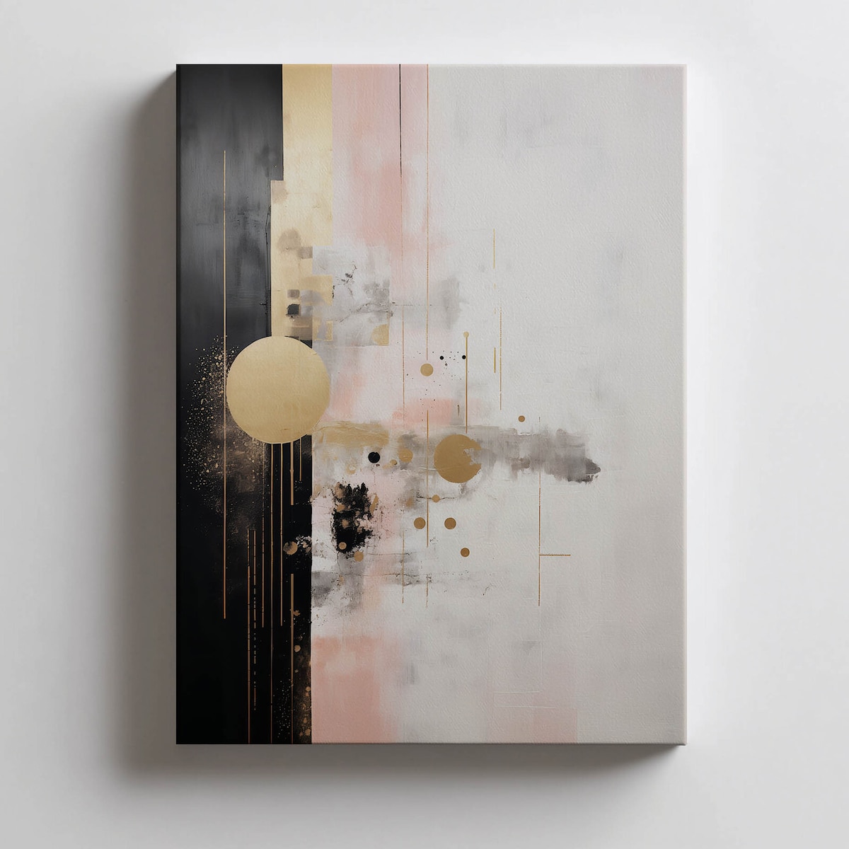 Minimalistyczna Harmonia Barw, 40x50 cm, bez ramy, płótno premium na blejtramie