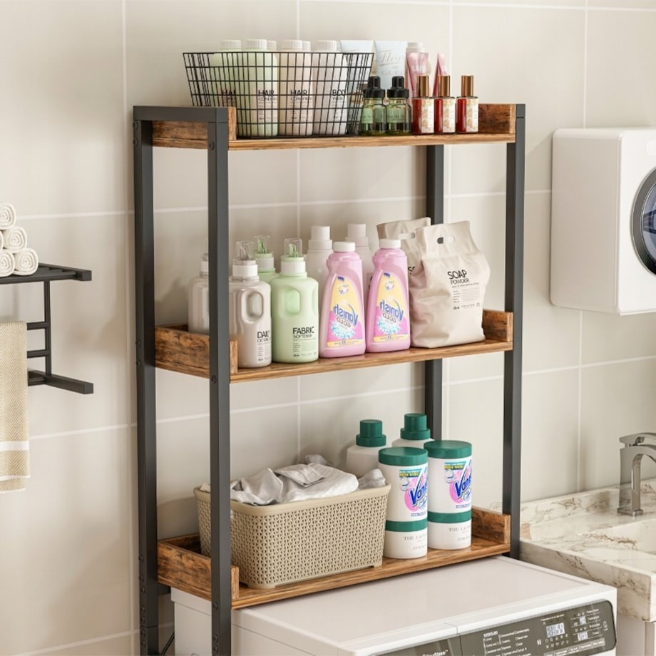 Regał szafka łazienkowa nad toaletę pralkę loft industrialny półki 165 cm