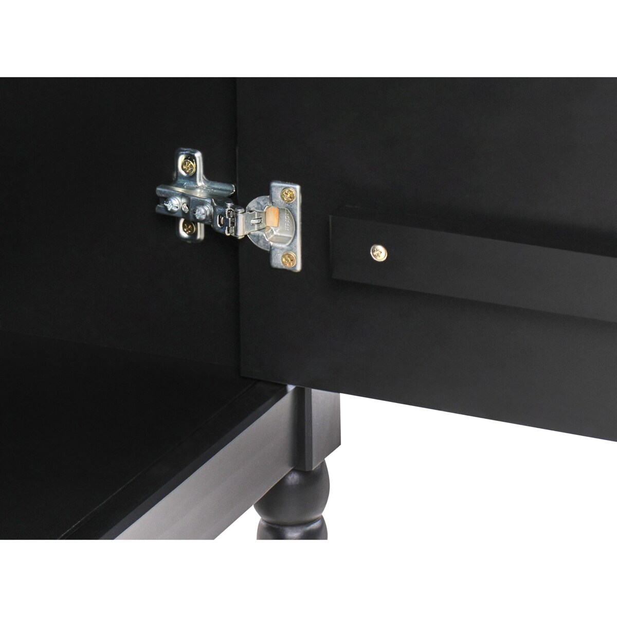 Szafka dwudrzwiowa czarna SHILLINGTON