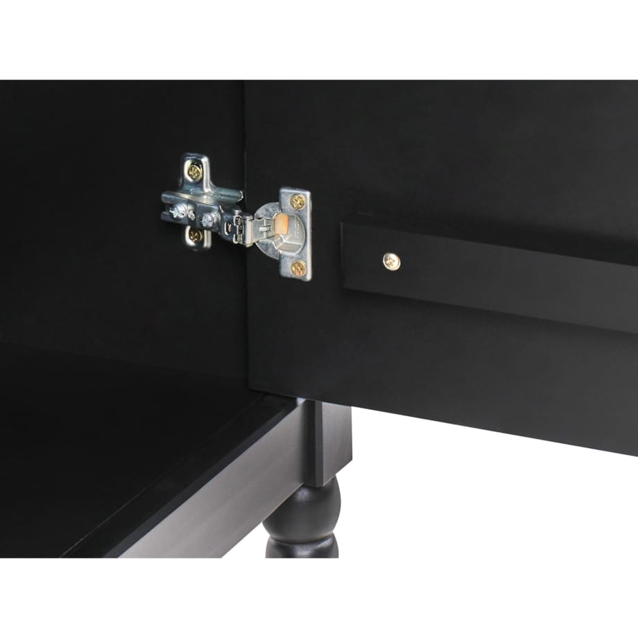 Szafka dwudrzwiowa czarna SHILLINGTON