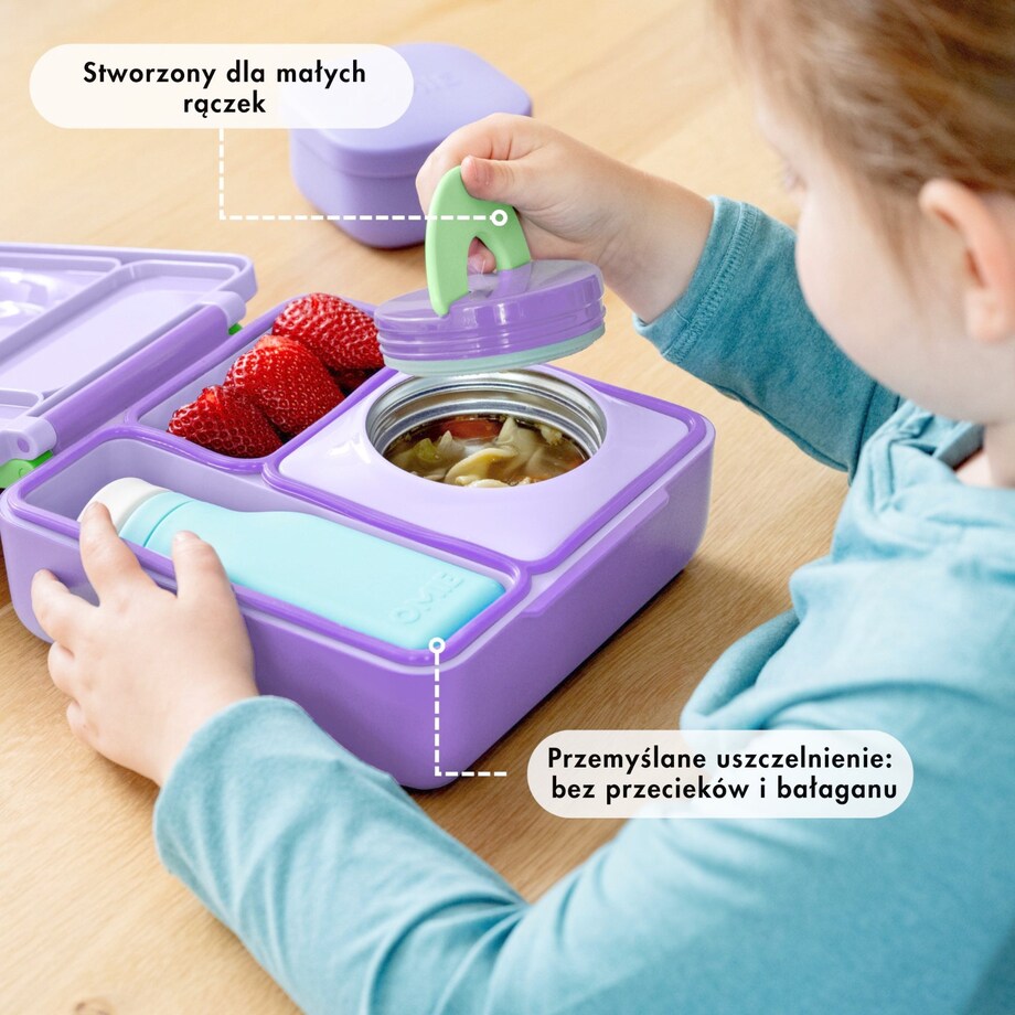 OMIE OMIEBOX lunch box z termosem, Lilac Purple