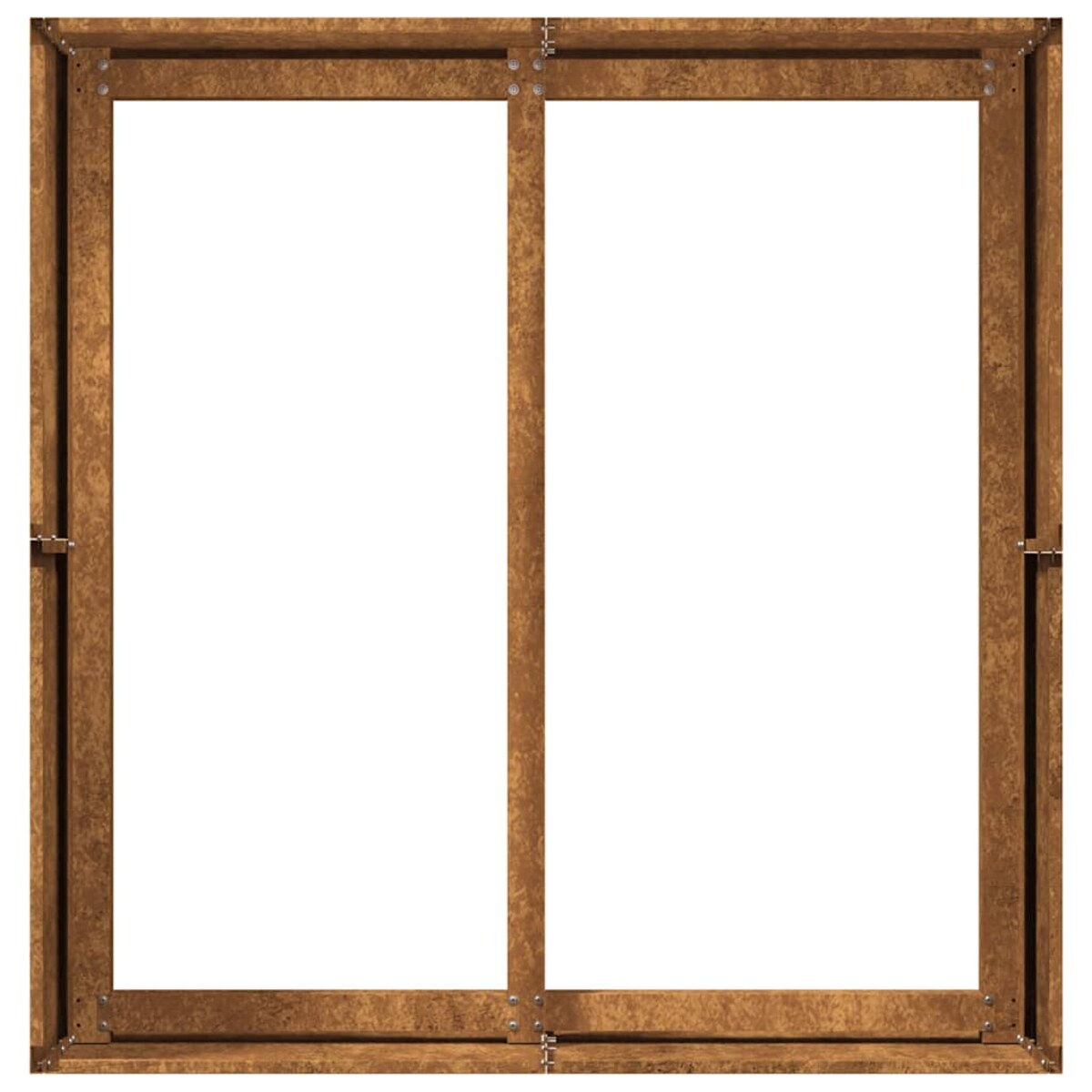 vidaXL Doniczka Rusty 80x80x40 cm Stal nierdzewna