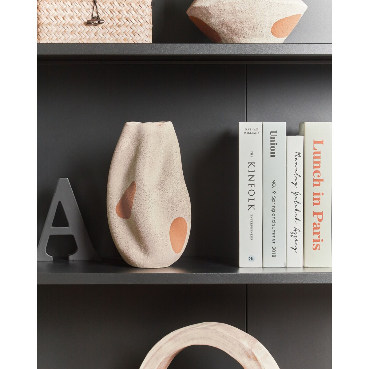 Kamionka Wazon na kwiaty 25 cm Beżowy Brązowy BATOIDEA