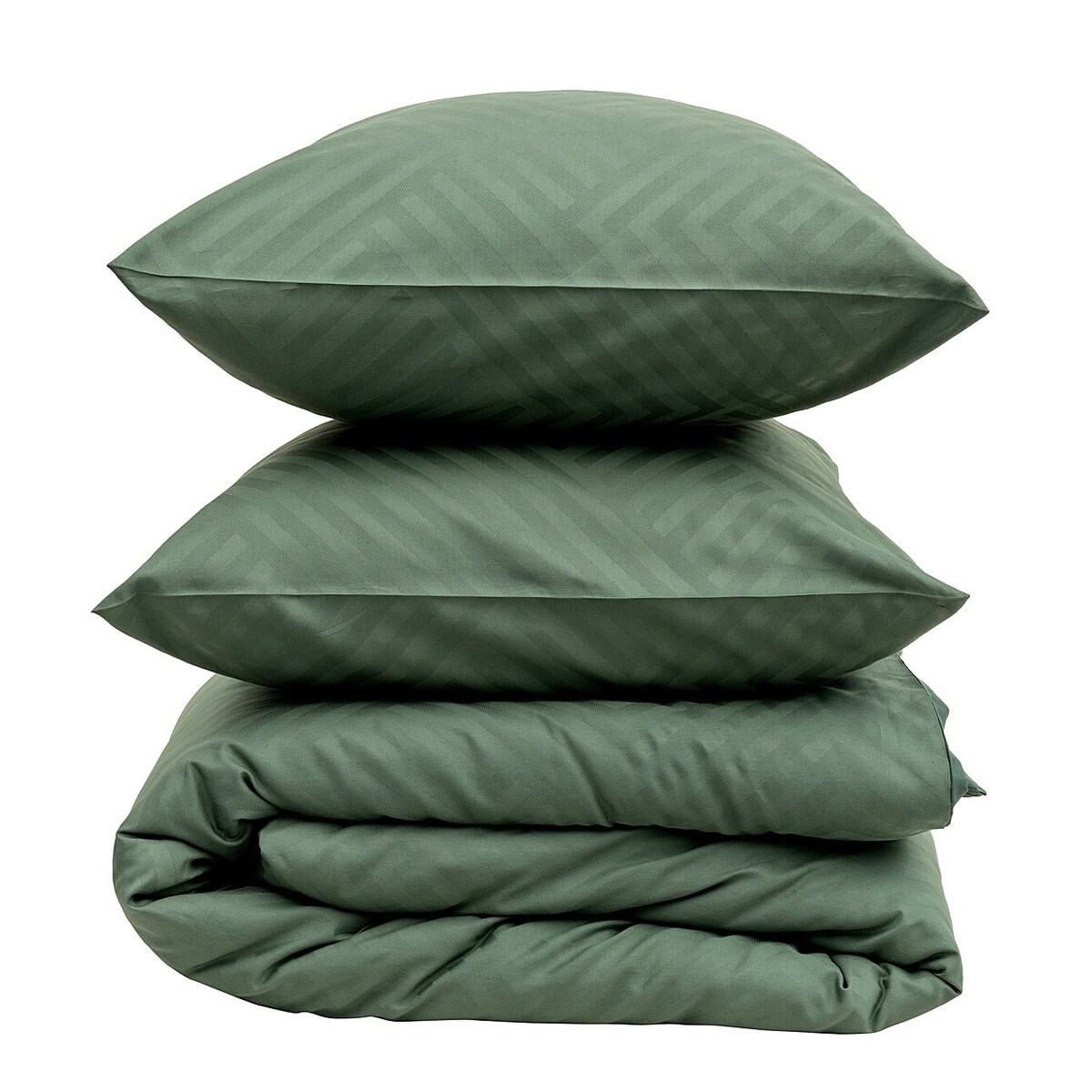 Pościel z satyny żakardowej Pine Green 220x200 cm, 220x200 cm