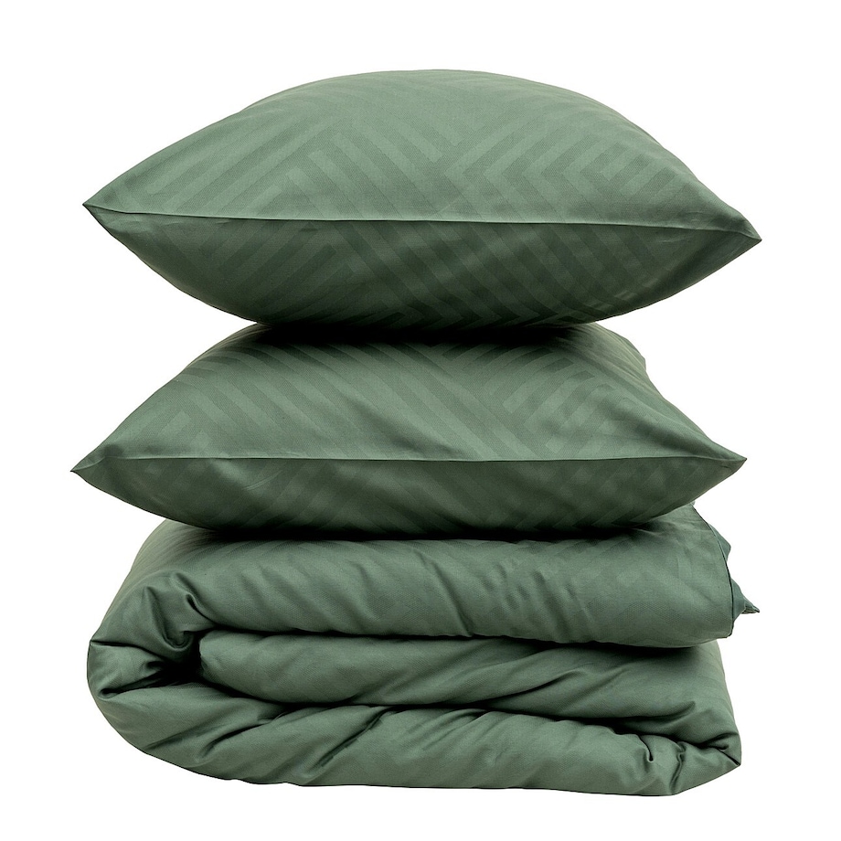 Pościel z satyny żakardowej Pine Green 220x200 cm, 220x200 cm