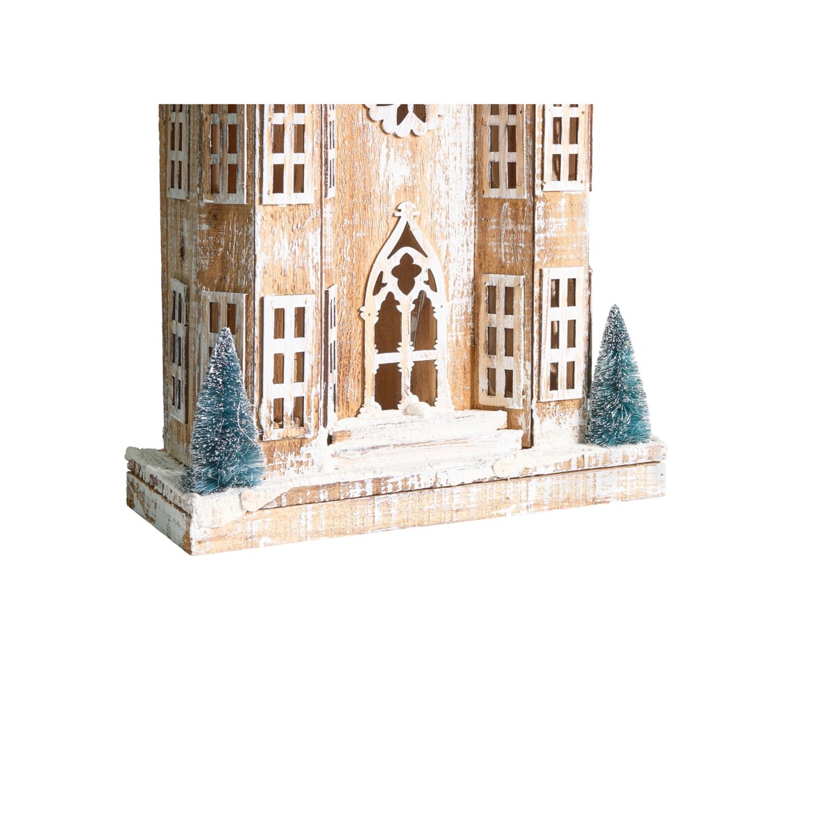 Dekoracja świąteczna LED UNARI Domek 50 cm Jasnobrązowy