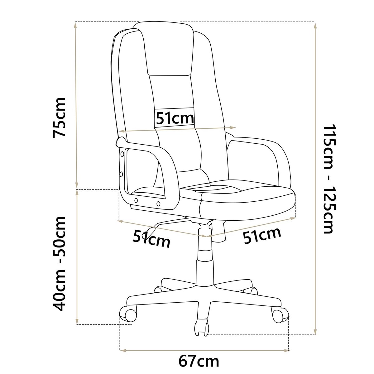 Fotel biurowy Sofotel 402C brązowy - dark brown