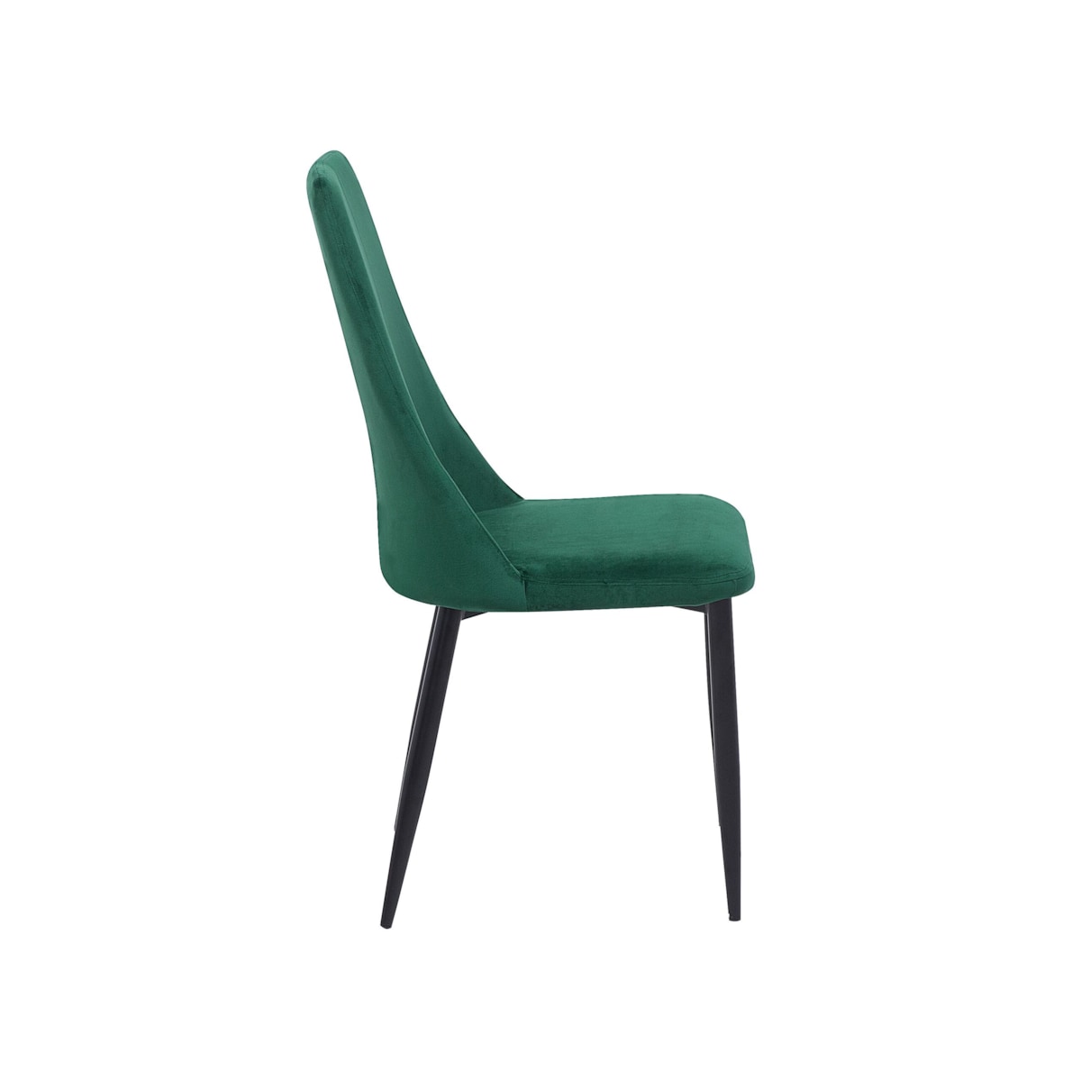Zestaw 2 krzeseł do jadalni welurowy zielony CLAYTON