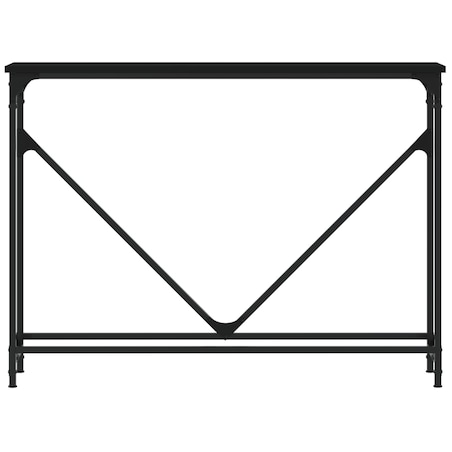 vidaXL Stolik konsolowy, czarny, 102x22,5x75 cm