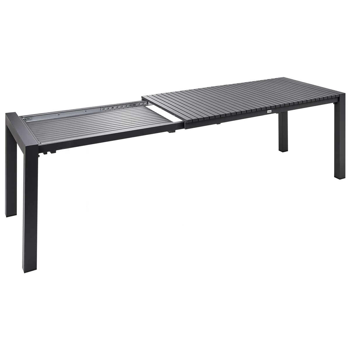 Stół ogrodowy rozkładany ARDESIO 160/220 cm 90 cm Metal Ciemnoszary