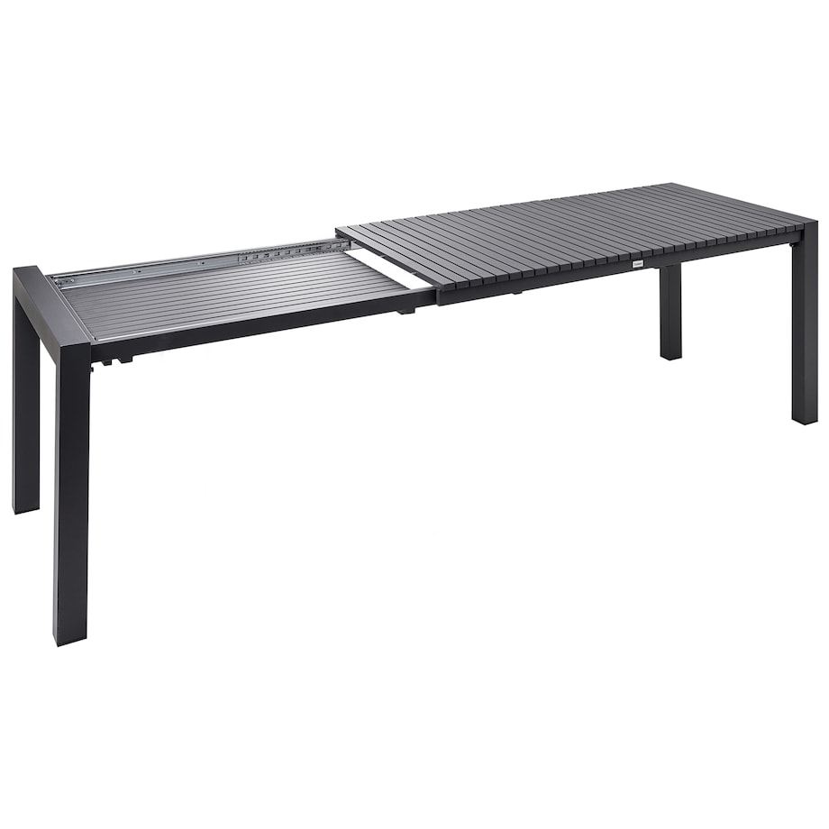 Stół ogrodowy rozkładany ARDESIO 160/220 cm 90 cm Metal Ciemnoszary
