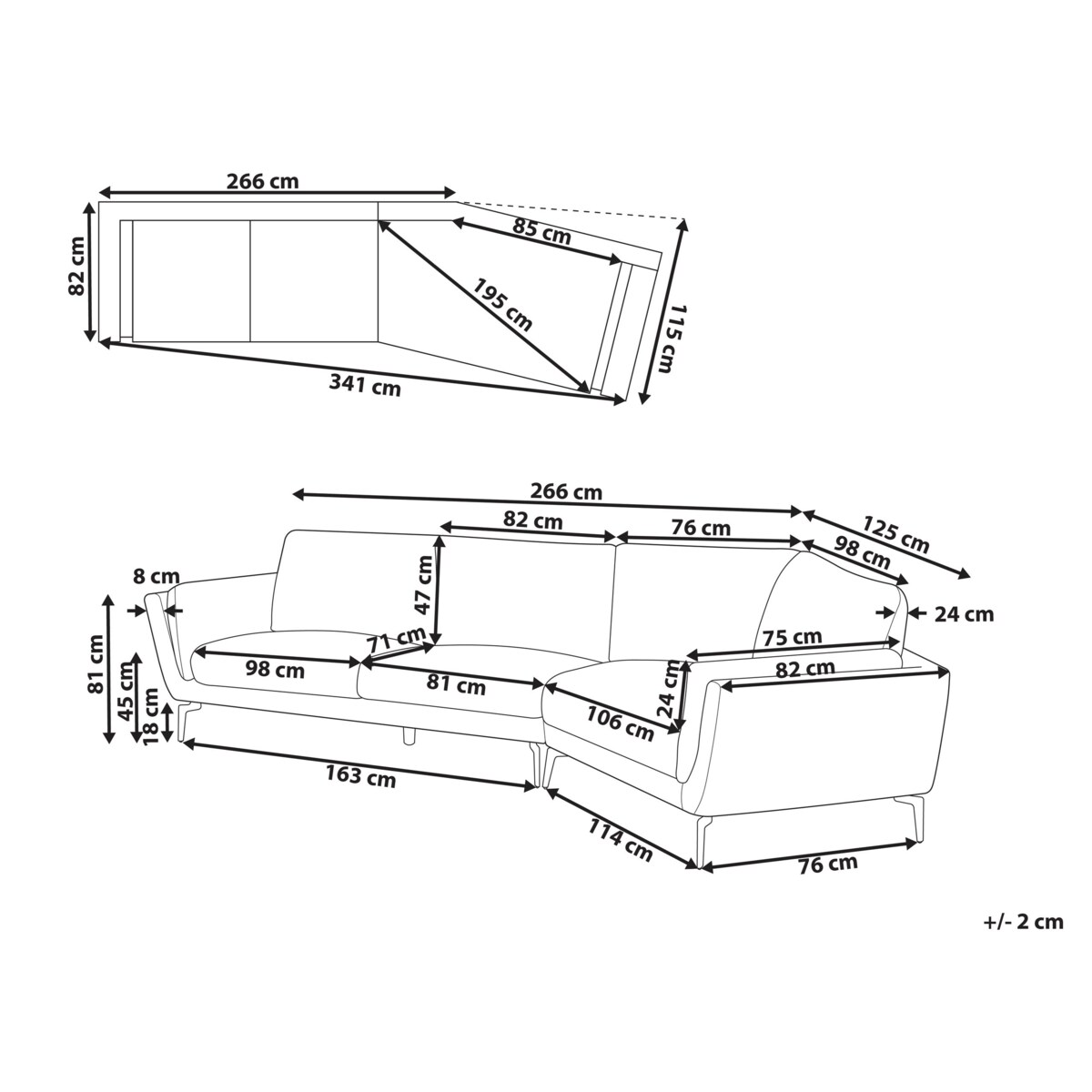 Sofa 3-osobowa zielona KANSSELI