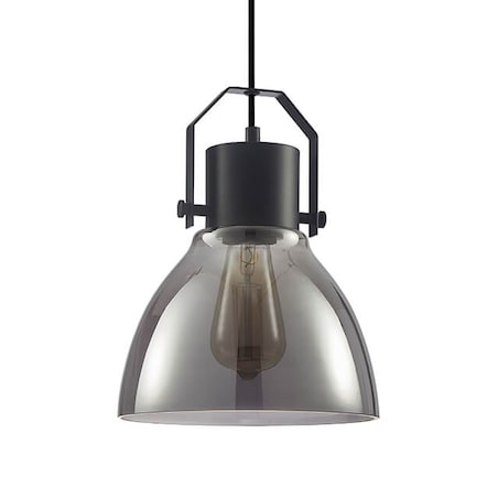 Wisząca lampa industrialna Darlena zwis czarny grafitowy