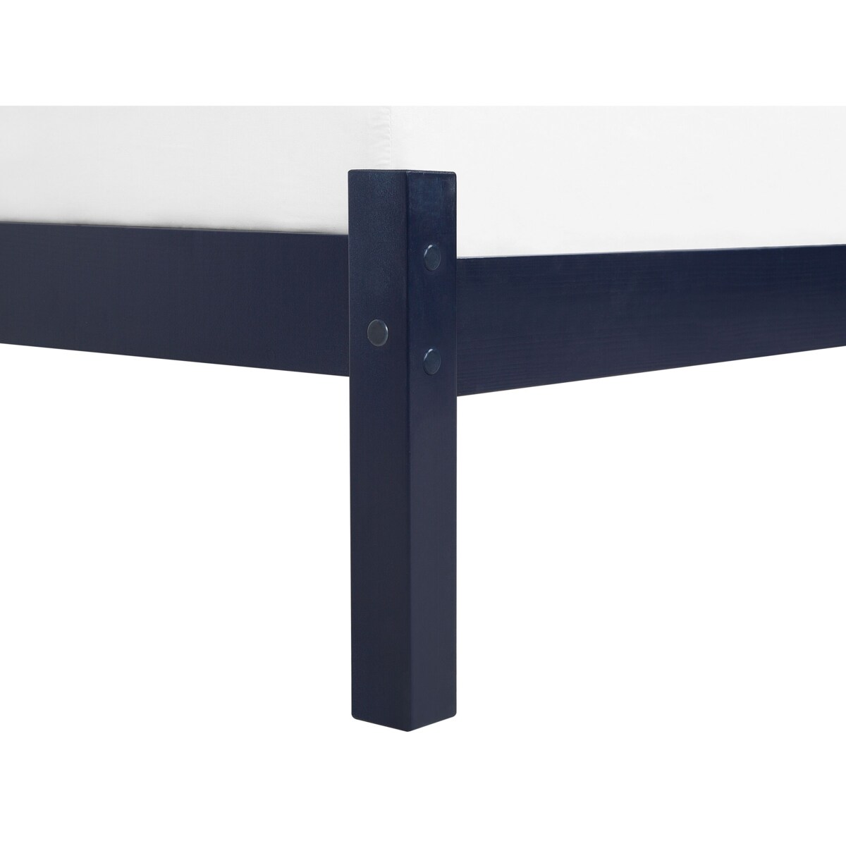 Łóżko drewniane 140 x 200 niebieskie FLORAC