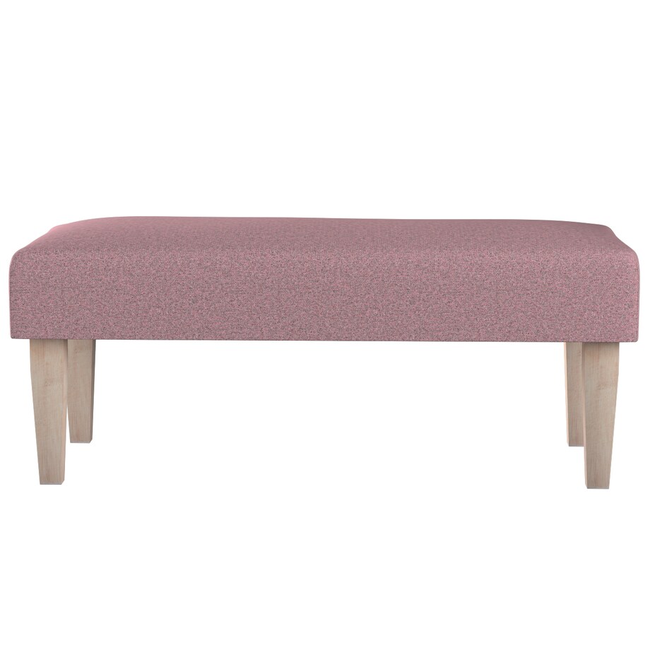 Ławka, różowy z czarną nitką, 100 x 40 x 40 cm, Amsterdam