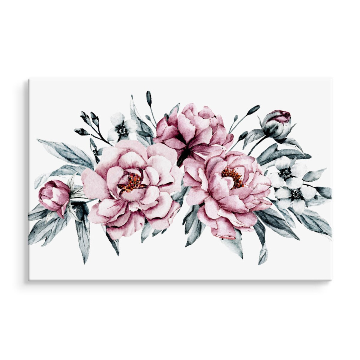 Obraz Na Płótnie Różowe Piwonie 120x80cm