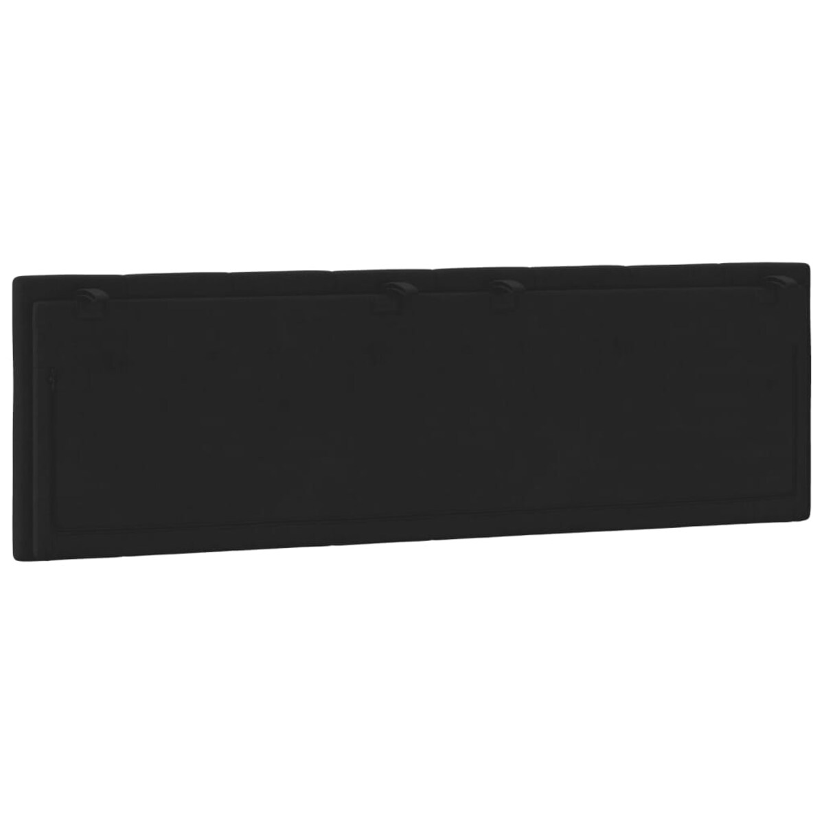 vidaXL Poduszka na wezgłowie, Hanko, czarna, 160 cm, aksamitna