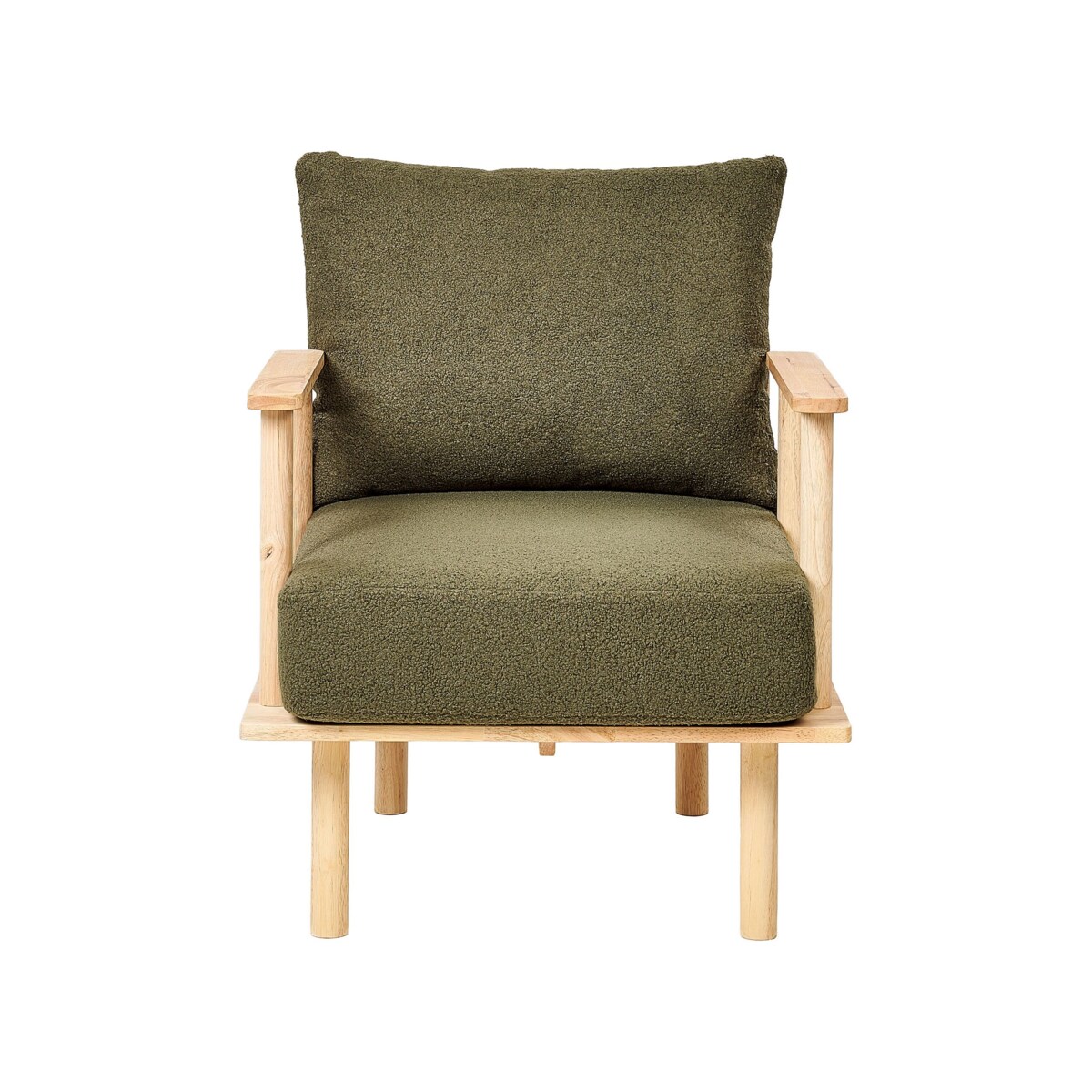 Komplet wypoczynkowy boucle 3-osobowy ciemnozielony ASKER