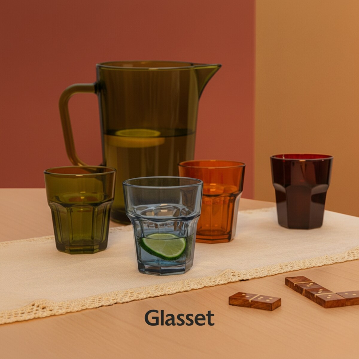 Dzbanek w stylu vintage zielony Alva Retro 1000 ml