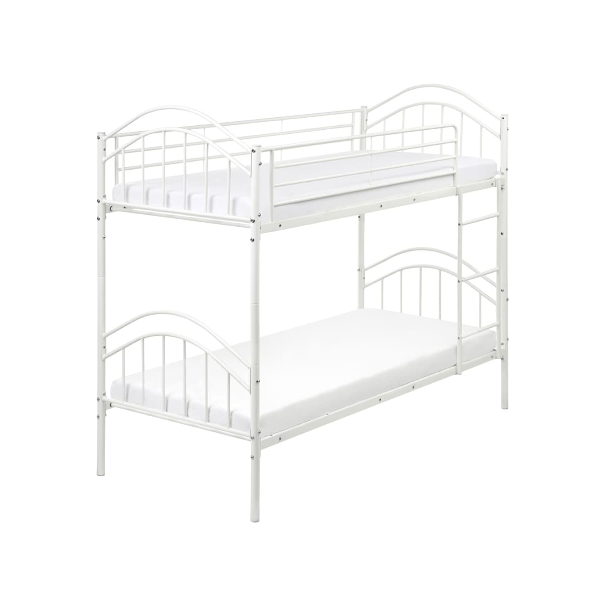Łóżko piętrowe Metal CHARTRES 90 x 200 cm Biały